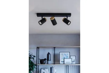 LED-spotlight Eglo Cartagena Svart/Tre 3 lamper - 3 lamper - Belysning - Lyspærer & lyskilder - Spotlights & downlights