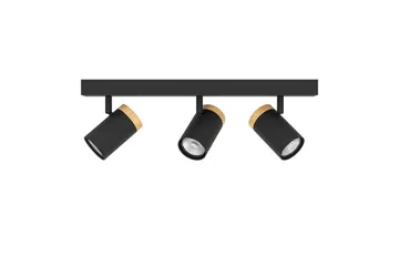 LED-spotlight Eglo Cartagena Svart/Tre 3 lamper - 3 lamper - Belysning - Lyspærer & lyskilder - Spotlights & downlights