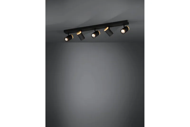 LED-spotlight Eglo Cartagena Svart/Tre 5 Lamper - 5 Lamper - Belysning - Lyspærer & lyskilder - Spotlights & downlights