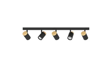 LED-spotlight Eglo Cartagena Svart/Tre 5 Lamper - 5 Lamper - Belysning - Lyspærer & lyskilder - Spotlights & downlights