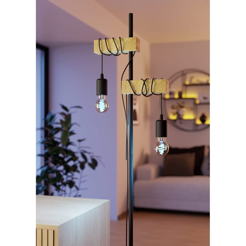 Lyskilde 2xLM-ZIG-CCT E27 A60 4,9W Amber + Bryter - 6 cm - Belysning - Lyspærer & lyskilder - LED-belysning - LED-pære