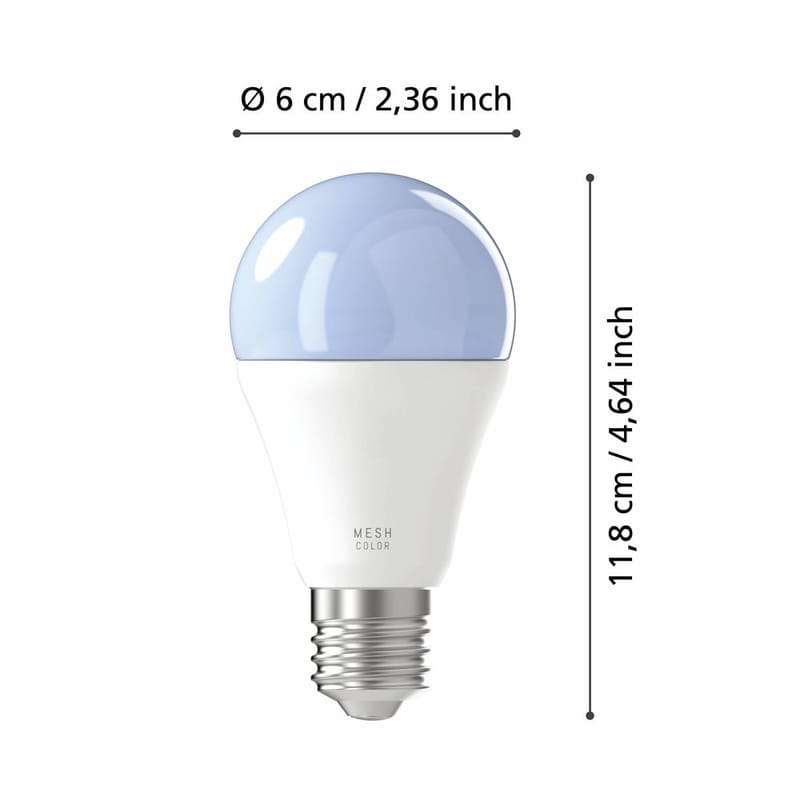 Lyskilde 2xLM-ZIG-RGB/CCT E27 A60 9W Bryter - 6 cm - Belysning - Lyspærer & lyskilder - LED-belysning