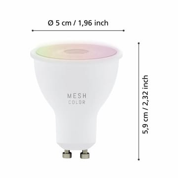 Lyskilde 3xLM-ZIG-RGB/CCT GU10 4,5W - 5 cm - Belysning - Lyspærer & lyskilder - LED-belysning - LED-pære
