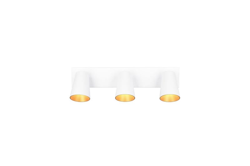 Spot TRIO Sharp 3-delt, Matt hvit/gull - 3-delt, Matt hvit/gull - Belysning - Lyspærer & lyskilder - Spotlights & downlights