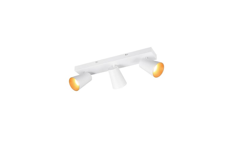 Spot TRIO Sharp 3-delt, Matt hvit/gull - 3-delt, Matt hvit/gull - Belysning - Lyspærer & lyskilder - Spotlights & downlights