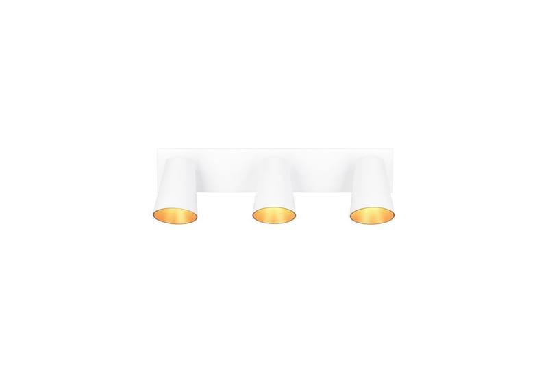 Spot TRIO Sharp 3-delt, Matt hvit/gull - 3-delt, Matt hvit/gull - Belysning - Lyspærer & lyskilder - Spotlights & downlights