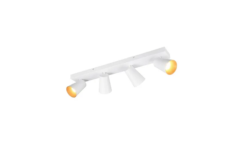 Spot TRIO Sharp 4-del, Matt hvit/gull, 4-del, Matt hvit/gull