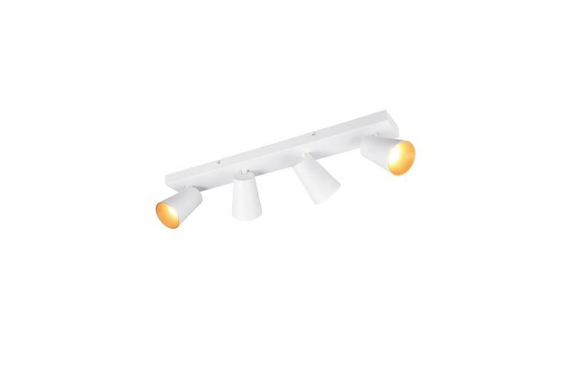 Spot TRIO Sharp 4-del, Matt hvit/gull - 4-del, Matt hvit/gull - Belysning - Lyspærer & lyskilder - Spotlights & downlights