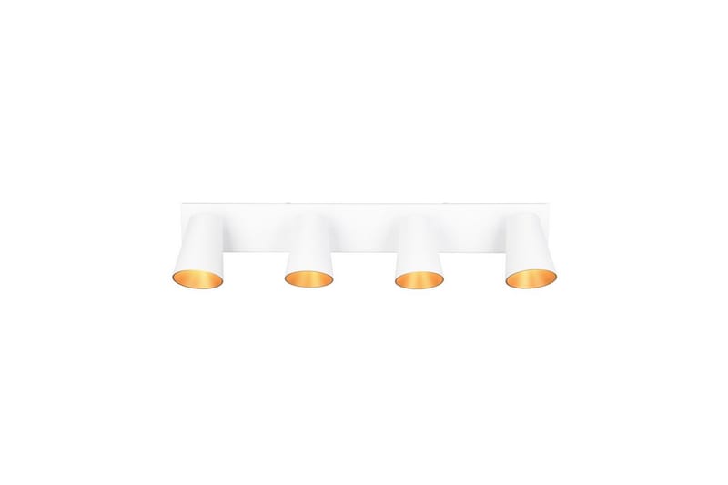 Spot TRIO Sharp 4-del, Matt hvit/gull - 4-del, Matt hvit/gull - Belysning - Lyspærer & lyskilder - Spotlights & downlights
