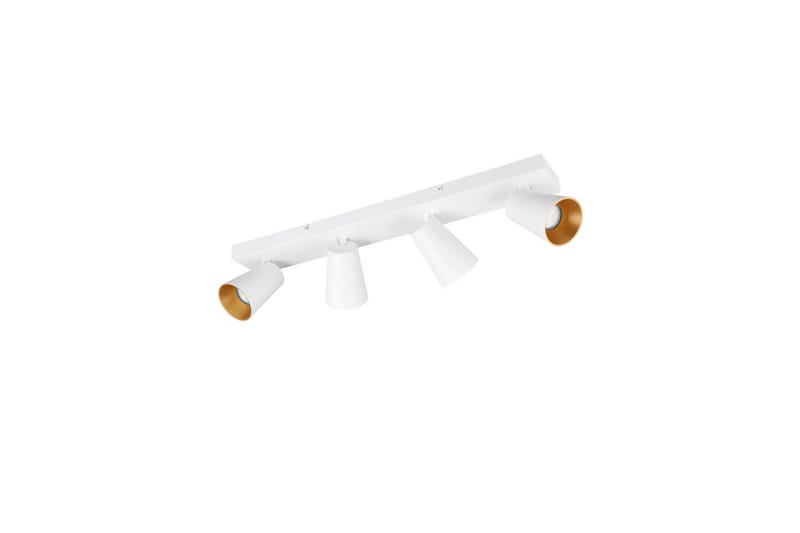 Spot TRIO Sharp 4-del, Matt hvit/gull - 4-del, Matt hvit/gull - Belysning - Lyspærer & lyskilder - Spotlights & downlights