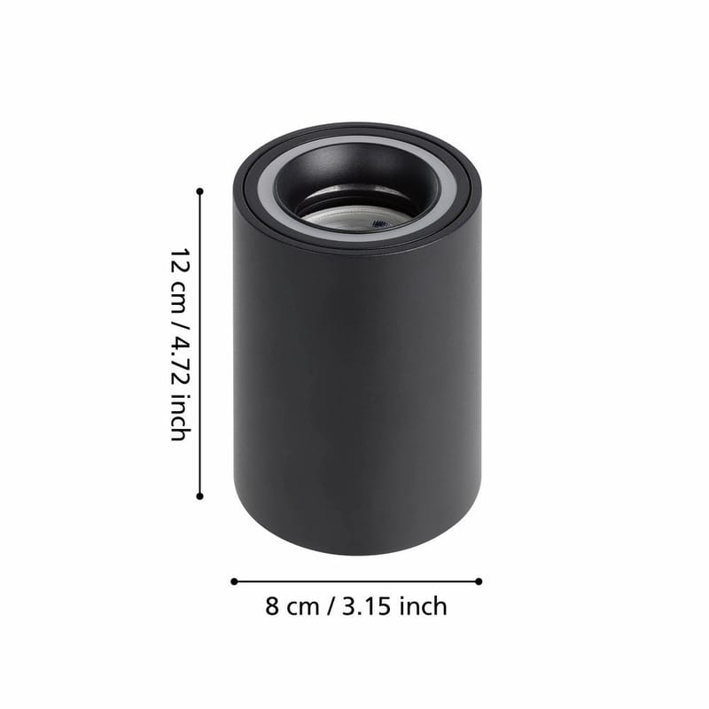 Spotlight Carosso - Svart, Hvit - Belysning - Lyspærer & lyskilder - Spotlights & downlights