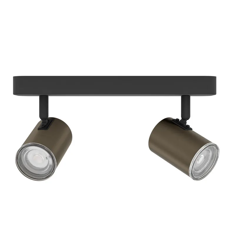 Spotlight Consuma med 2 Lamper - Svart/Brunert - Belysning - Lyspærer & lyskilder - Spotlights & downlights