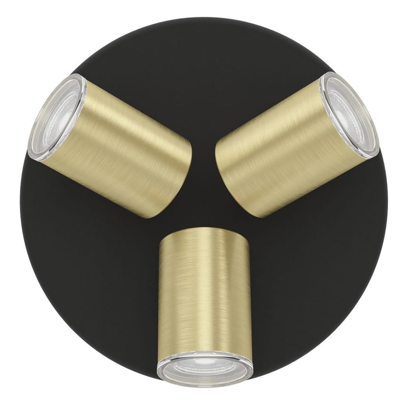 Spotlight Consuma Rund med 3 Lamper - Svart/Messing - Belysning - Lyspærer & lyskilder - Spotlights & downlights