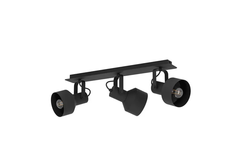 Spotlight Eglo Casibare med 3 lamper, Svart