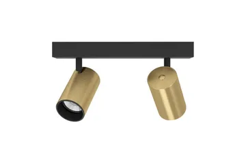 Spotlight Eglo Cumaribo Svart/Messing 2 Lamper - 2 Lamper - Belysning - Lyspærer & lyskilder - Spotlights & downlights