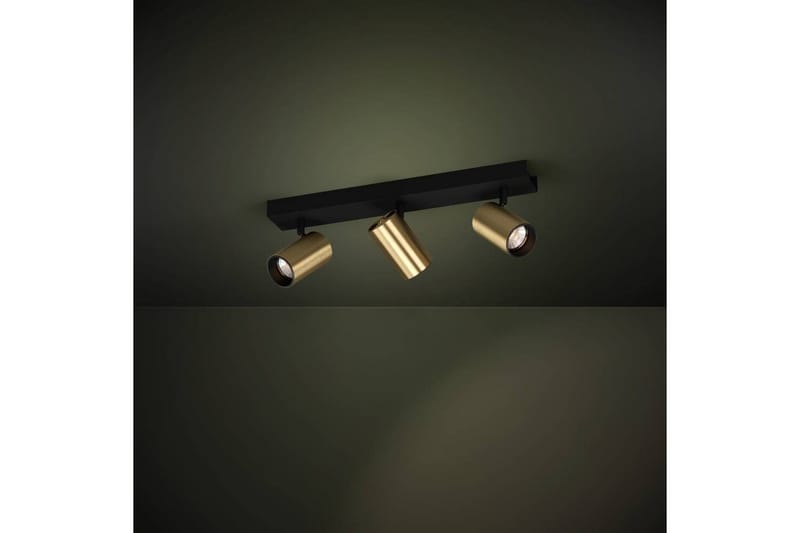 Spotlight Eglo Cumaribo Svart/Messing 3 lamper - 3 lamper - Belysning - Lyspærer & lyskilder - Spotlights & downlights
