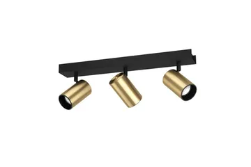 Spotlight Eglo Cumaribo Svart/Messing 3 lamper - 3 lamper - Belysning - Lyspærer & lyskilder - Spotlights & downlights