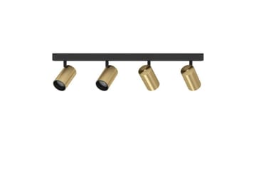 Spotlight Eglo Cumaribo Svart/Messing 4 Lamper - 4 Lamper - Belysning - Lyspærer & lyskilder - Spotlights & downlights