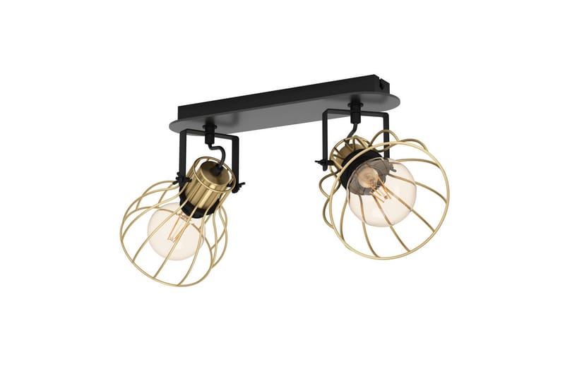 Spotlight Eglo Sambatello med 2 lamper - Svart/Gull - Belysning - Lyspærer & lyskilder - Spotlights & downlights
