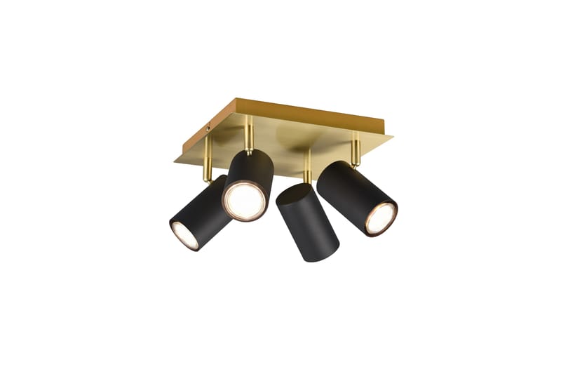 Marley Spot 4-deler Svart/Gull - Belysning - Lyspærer & lyskilder - Spotlights & downlights