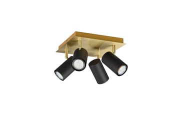 Marley Spot 4-deler Svart/Gull - Belysning - Lyspærer & lyskilder - Spotlights & downlights