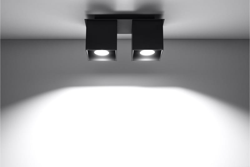Quad Spotlight 2 Pærer Svart - Sollux Lighting - Spotlights & downlights - Takspotlight