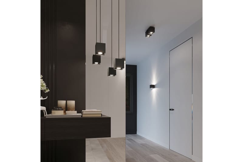 Quad Spotlight 2 Pærer Svart - Sollux Lighting - Belysning - Lyspærer & lyskilder - Spotlights & downlights