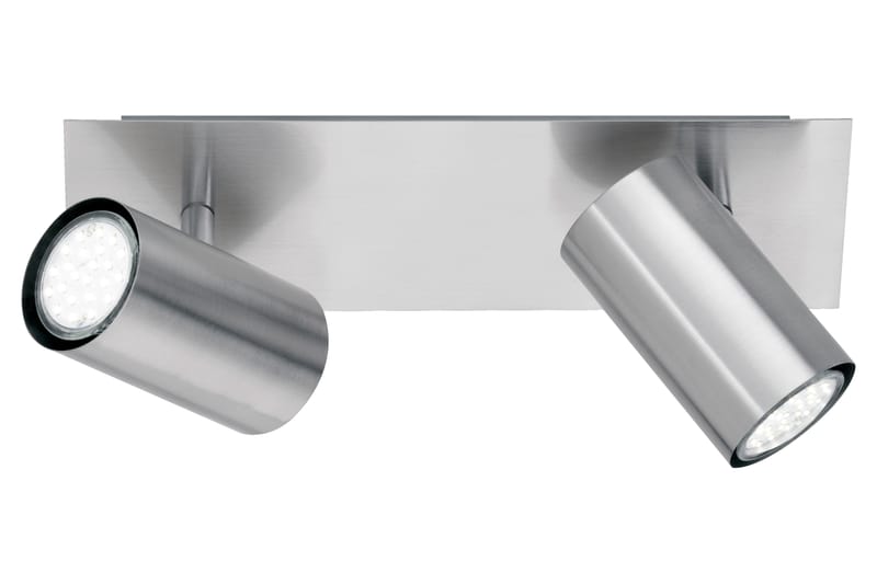 Marley spotlight 2xGU10 nikkel - Belysning - Lyspærer & lyskilder - Spotlights & downlights - Spotlight skinne