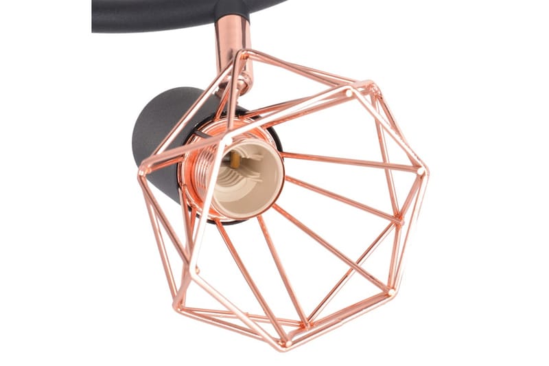 Taklampe med 3 spotlys E14 svart og kobber - Svart/Kobber - Belysning - Lyspærer & lyskilder - Spotlights & downlights - Takspotlight