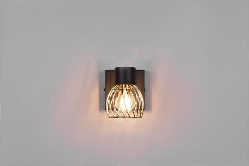 Trio Lighting Ardon spotlight 1L E14 matt svart/polert messing - Belysning - Lyspærer & lyskilder - Spotlights & downlights