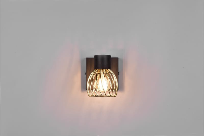 Trio Lighting Ardon spotlight 1L E14 matt svart/polert messing - Belysning - Lyspærer & lyskilder - Spotlights & downlights