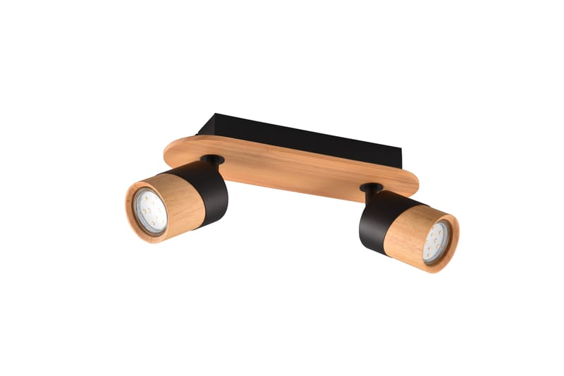 Trio Lighting Aruni Spotlight 2L GU10 Tre/Matt Svart - Belysning - Lyspærer & lyskilder - Spotlights & downlights