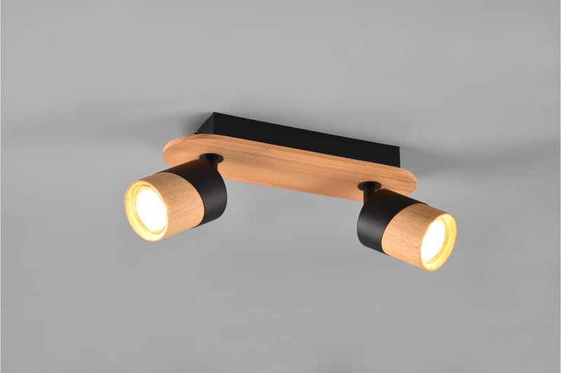 Trio Lighting Aruni Spotlight 2L GU10 Tre/Matt Svart - Belysning - Lyspærer & lyskilder - Spotlights & downlights