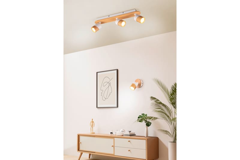 Trio Lighting Aruni spotlight 3L GU10 tre/matt hvit - Belysning - Lyspærer & lyskilder - Spotlights & downlights