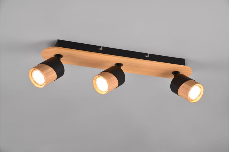Trio Lighting Aruni Spotlight 3L GU10 Tre/Matt Svart - Belysning - Lyspærer & lyskilder - Spotlights & downlights