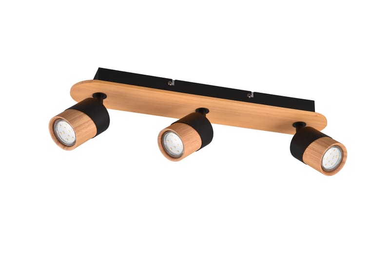 Trio Lighting Aruni Spotlight 3L GU10 Tre/Matt Svart, undefined