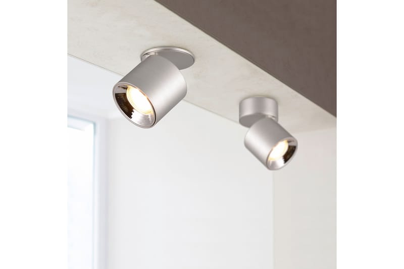 Trio Lighting Guayana Spotlight 1L GU10 børstet aluminium - Belysning - Lyspærer & lyskilder - Spotlights & downlights