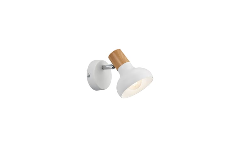 Trio Lighting Latika spotlight 1L E14 matt hvit/tre - Belysning - Lyspærer & lyskilder - Spotlights & downlights