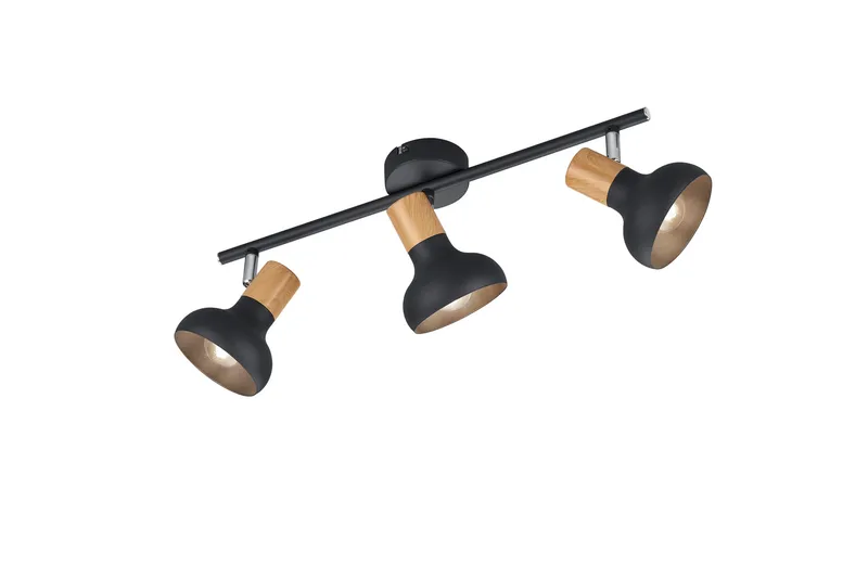Trio Lighting Latika Spotlight 3L E14 Matt Svart/Tre, undefined