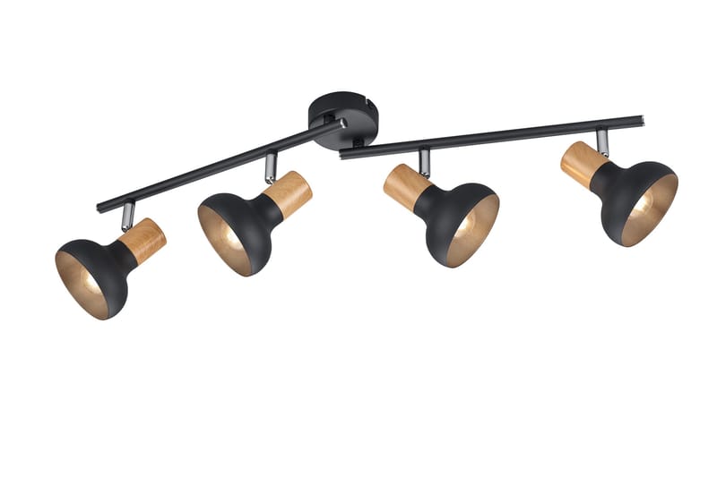 Trio Lighting Latika Spotlight 4L E14 Matt Svart/Tre, undefined
