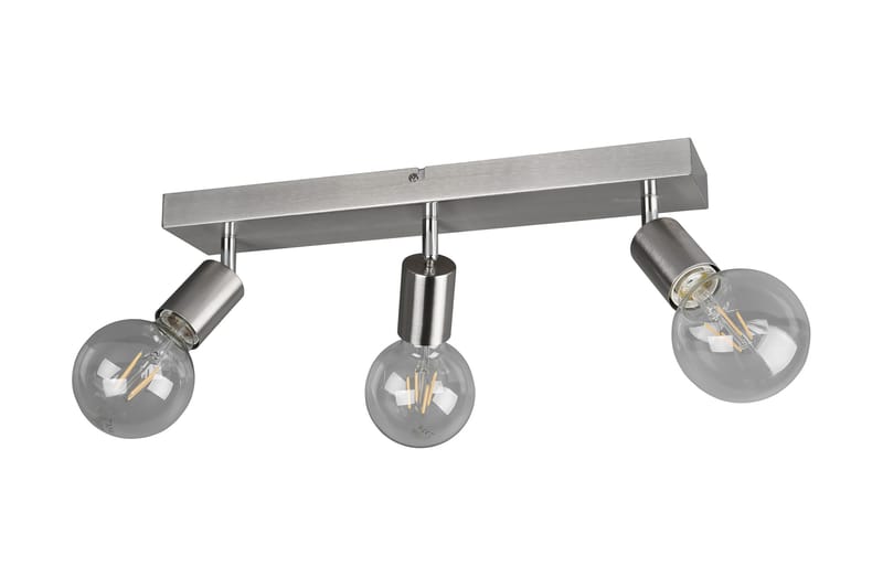 Trio Lighting Vannes spot 3L E27 børstet stål - Belysning - Lyspærer & lyskilder - Spotlights & downlights - Spotlight skinne