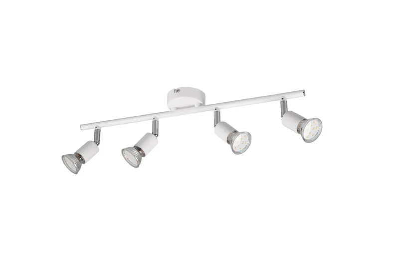 Trio Lighting Paris spotlight 4L GU10 matt hvit - Belysning - Lyspærer & lyskilder - Spotlights & downlights - Spotlight skinne