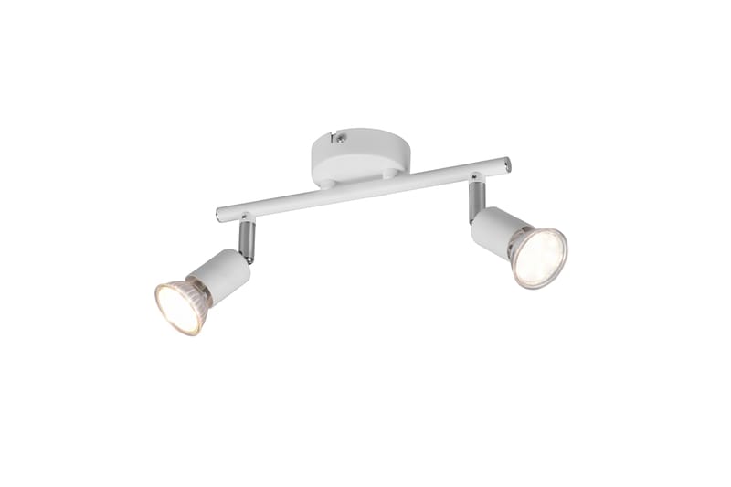 Trio Lighting Paris spotlight 2L GU10 matt hvit - Belysning - Lyspærer & lyskilder - Spotlights & downlights - Spotlight skinne