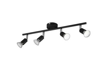Trio Lighting Paris spotlight 4L GU10 matt svart - Belysning - Lyspærer & lyskilder - Spotlights & downlights - Spotlight skinne