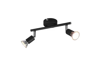 Trio Lighting Paris spotlight 2L GU10 matt svart - Belysning - Lyspærer & lyskilder - Spotlights & downlights - Spotlight skinne