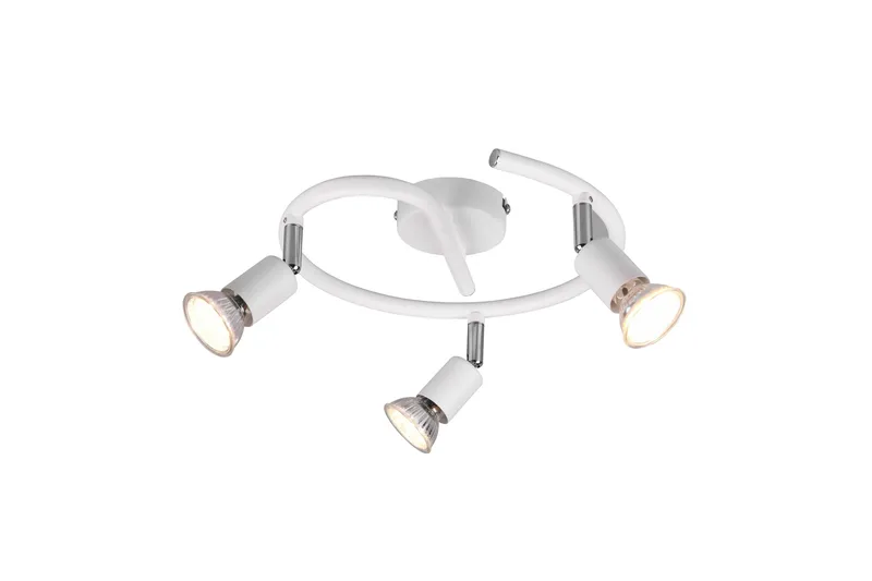 Trio Lighting Paris spotlight 3L GU10 matt hvit, undefined