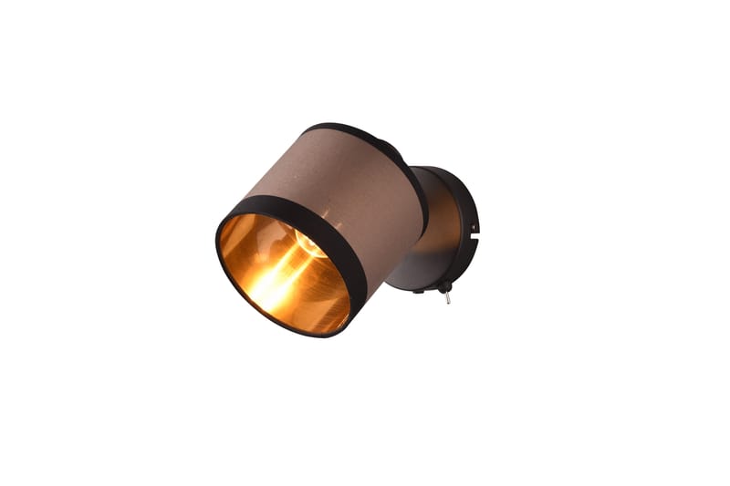Trio Lighting Davos spotlight 1L E14 matt svart/greige, undefined