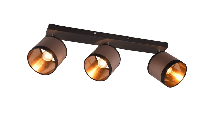 Trio Lighting Davos spotlight 3L E14 matt svart/greige, undefined