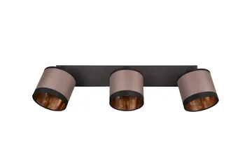 Trio Lighting Davos spotlight 3L E14 matt svart/greige - Belysning - Lyspærer & lyskilder - Spotlights & downlights