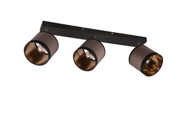 Trio Lighting Davos spotlight 3L E14 matt svart/greige - Belysning - Lyspærer & lyskilder - Spotlights & downlights